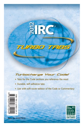 Book Cover 2012 International Residential Code Turbo Tabs for Softcover Edition (International Code Council Series)