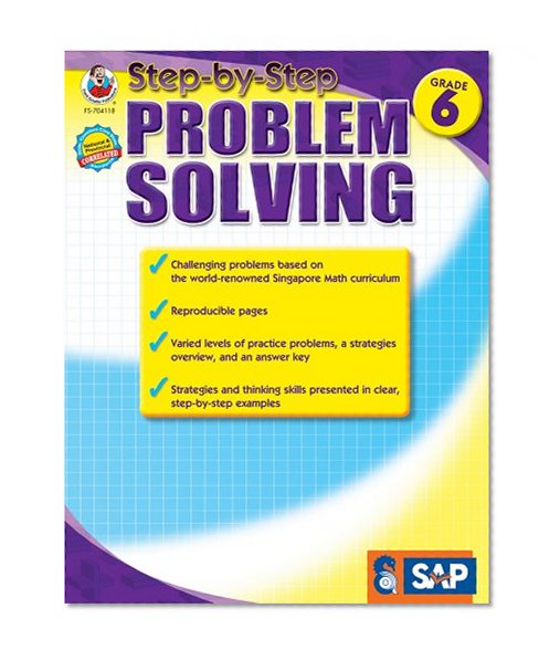 Book Cover Step-by-Step Problem Solving, Grade 6 (Singapore Math)