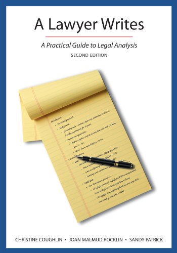 Book Cover A Lawyer Writes: A Practical Guide to Legal Analysis, Second Edition