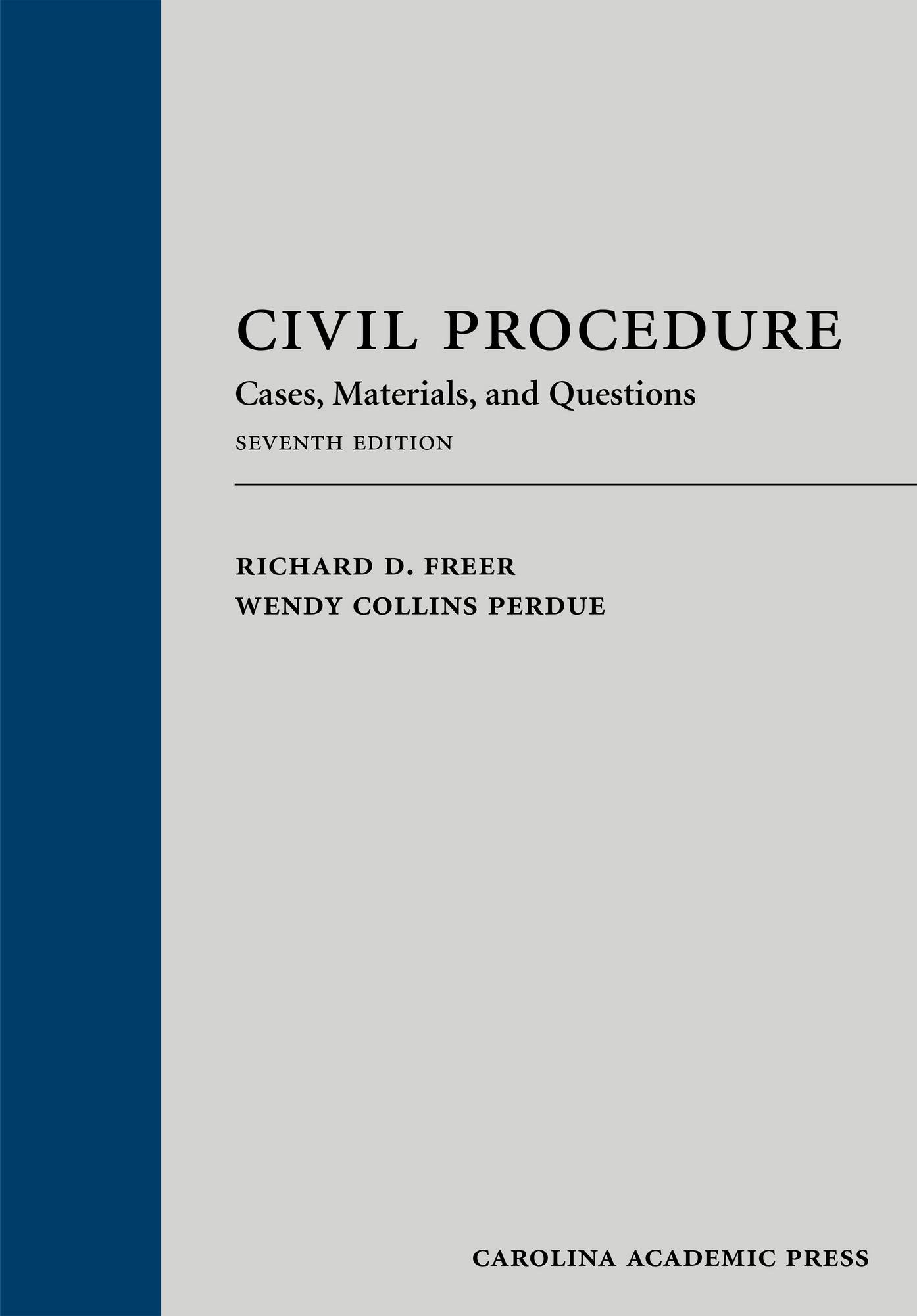 Book Cover Civil Procedure: Cases, Materials, and Questions