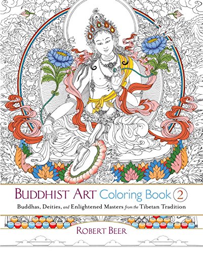 Book Cover Buddhist Art Coloring Book 2: Buddhas, Deities, and Enlightened Masters from the Tibetan Tradition