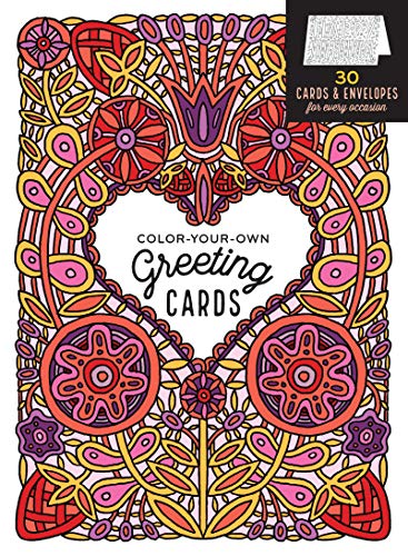 Book Cover Color-Your-Own Greeting Cards: 30 Cards & Envelopes for Every Occasion
