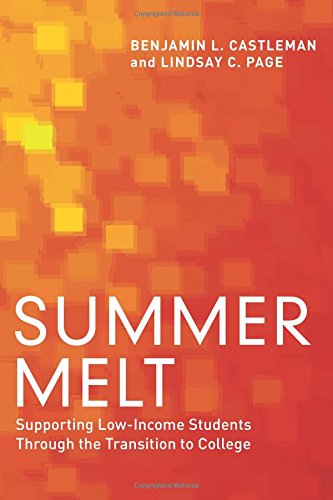 Book Cover Summer Melt: Supporting Low-Income Students Through the Transition to College