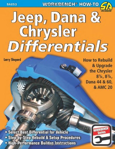 Book Cover Jeep, Dana & Chrysler Differentials: How to Rebuild the 8-1/4, 8-3/4, Dana 44 & 60 & AMC 20 (Workbench How-to)