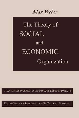 Book Cover The Theory of Social and Economic Organization