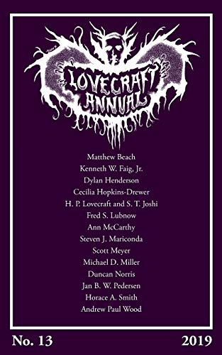 Book Cover Lovecraft Annual No. 13 (2019)