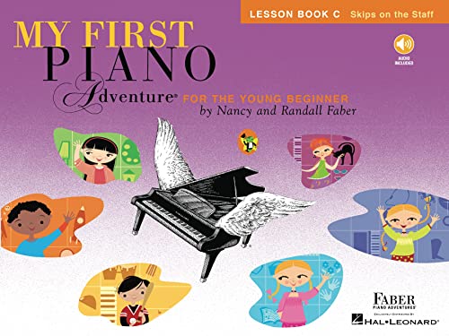 Book Cover My First Piano Adventure: Lesson Book C with Play-Along & Listening CD