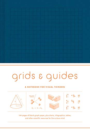 Book Cover Grids & Guides (Navy) Notebook: Navy