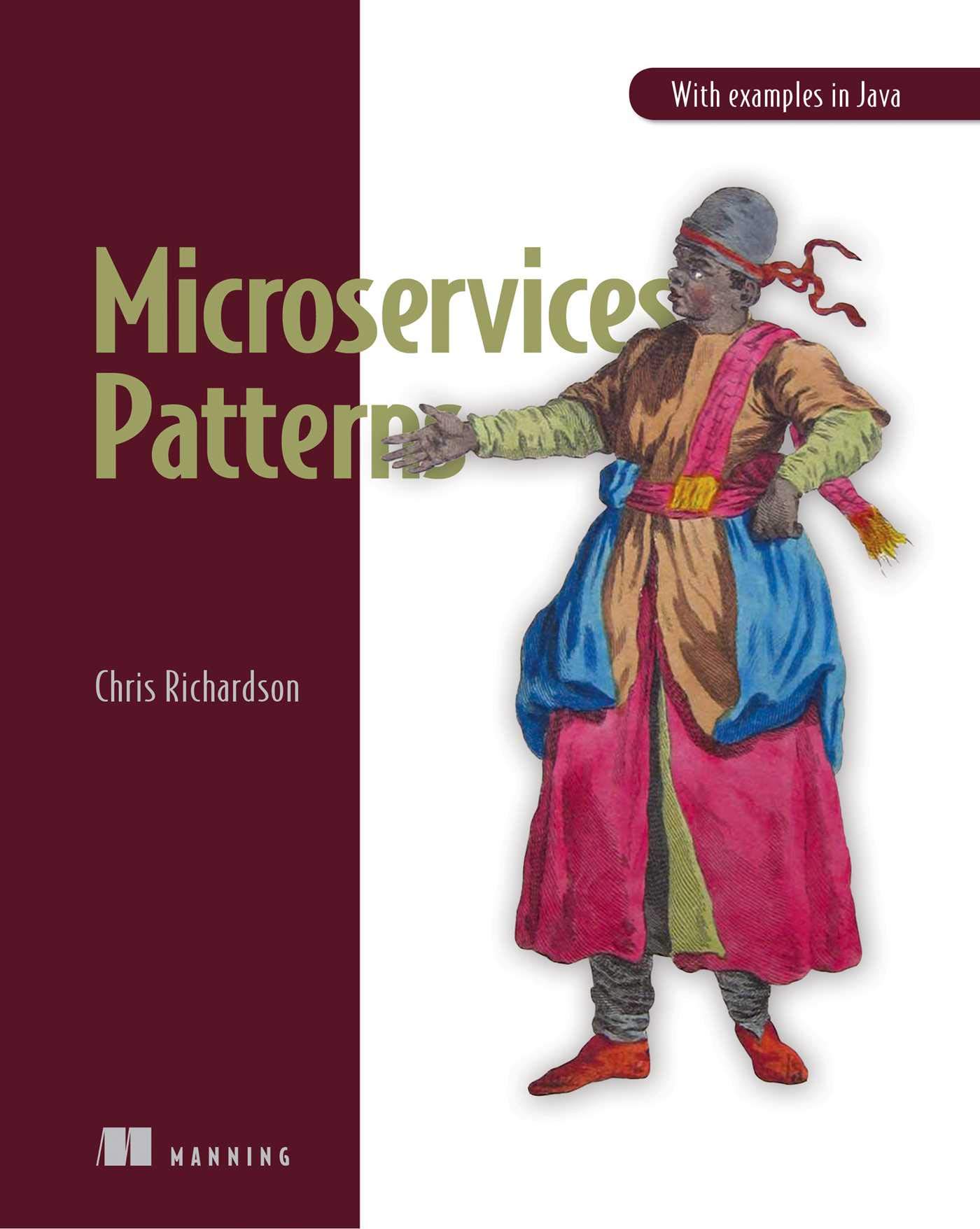 Book Cover Microservices Patterns: With examples in Java