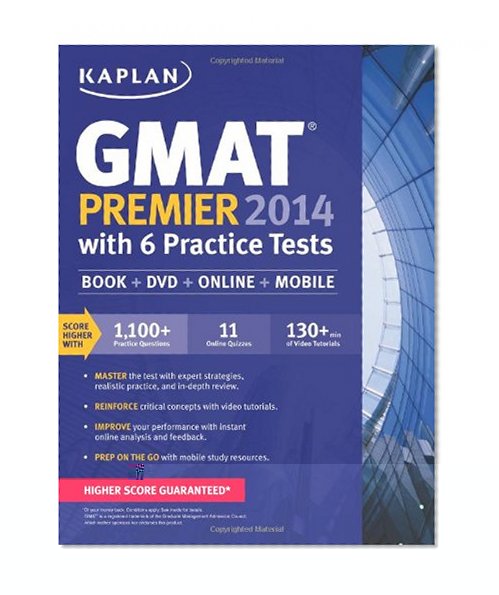 Book Cover Kaplan GMAT Premier 2014 with 6 Practice Tests: book + online + DVD + mobile