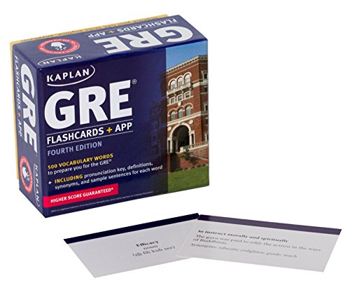 Book Cover GRE Vocabulary Flashcards + App (Kaplan Test Prep)