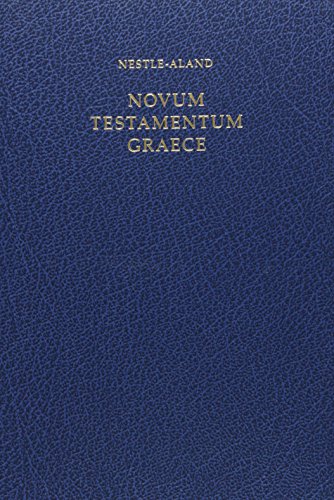 Book Cover Novum Testamentum Graece: Nestle-Aland (Greek Edition)