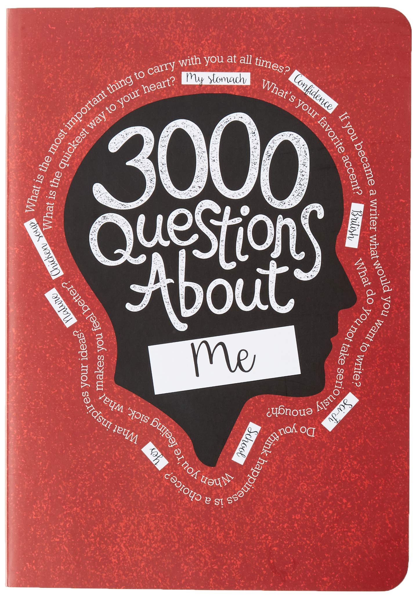 Book Cover Piccadilly 3000 Questions About Me Journal | Self-Reflection & Personal Growth Book | Expand Your Mind | 206 pages