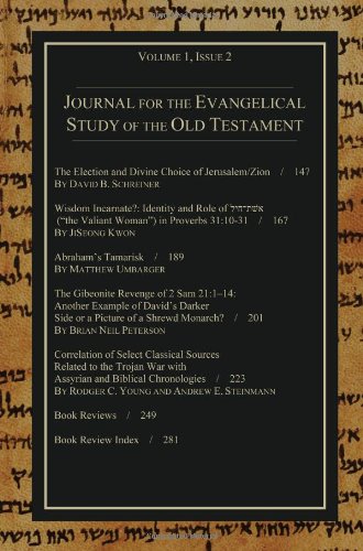 Journal for the Evangelical Study of the Old Testament, 1.2: