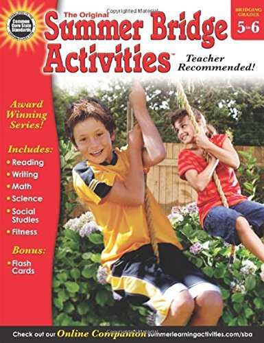 Book Cover Summer Bridge Activities, Grades 5 - 6