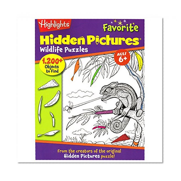 Book Cover Essential Learning Products Favorite Hidden Pictures Wildlife Puzzles