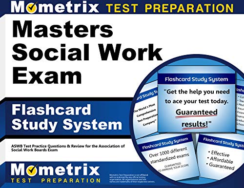 Book Cover Masters Social Work Exam Flashcard Study System: ASWB Test Practice Questions & Review for the Association of Social Work Boards Exam (Cards)