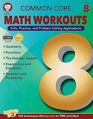 Book Cover Common Core Math Workouts, Grade 8