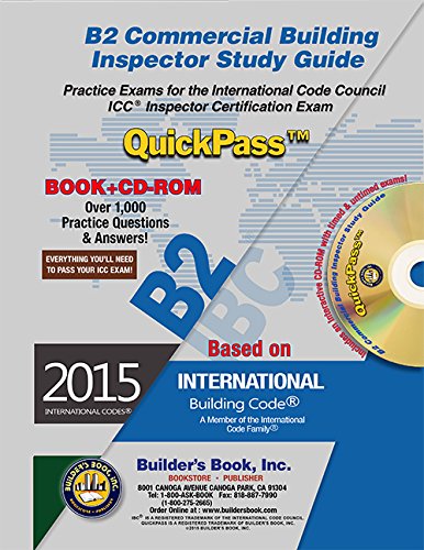Book Cover B2 Commercial Building Inspector QuickPass Study Guide Based on 2015 IBC