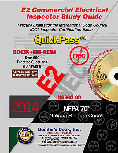 Book Cover E2 Commercial Electrical Inspector QuickPass Study Guide Based on 2014 NEC