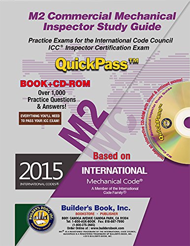 Book Cover M2 Commercial Mechanical Inspector QuickPass Study Guide Based on 2015 IMC