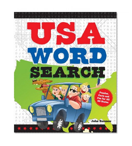 Book Cover USA Word Search: Puzzles, Facts, and Fun for 50 States