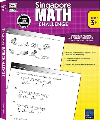 Book Cover Singapore Math Challenge, Grades 3 - 5