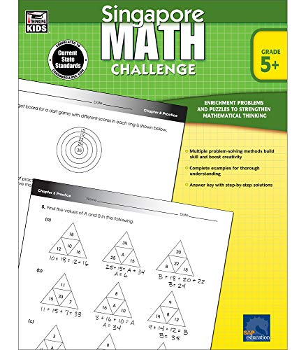 Book Cover Singapore Math Challenge, Grades 5 - 8