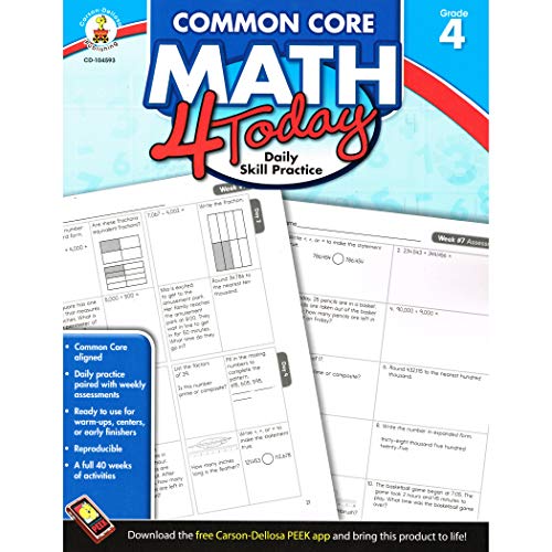 Book Cover Common Core Math 4 Today, Grade 4 (Common Core 4 Today)