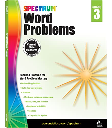 Book Cover Word Problems, Grade 3 (Spectrum)