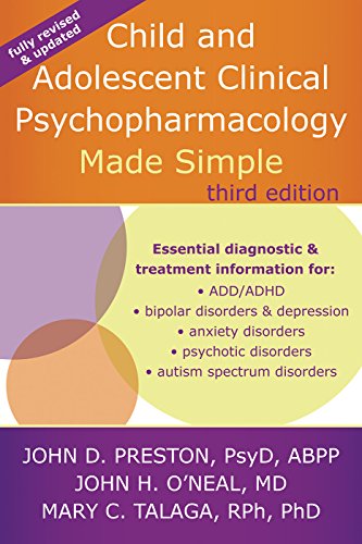 Book Cover Child and Adolescent Clinical Psychopharmacology Made Simple