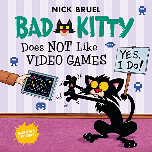 Book Cover Bad Kitty Does Not Like Video Games: Includes Stickers