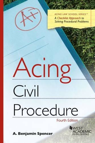Book Cover Acing Civil Procedure (Acing Series)