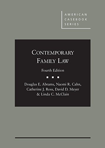 Book Cover Contemporary Family Law, 4th (American Casebook Series)