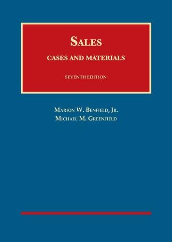 Book Cover Cases and Materials on Sales (University Casebook Series)