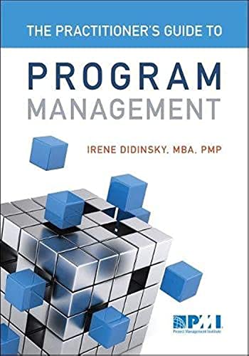Book Cover Practitioner's Guide to Program Management