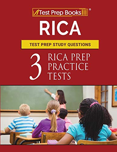 Book Cover RICA Test Prep Study Questions: Three RICA Prep Practice Tests