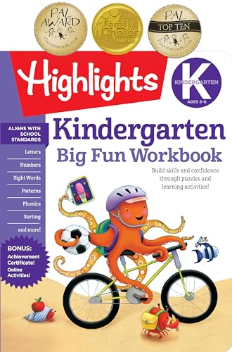 Book Cover The Big Fun Kindergarten Workbook (HighlightsTM Big Fun Activity Workbooks)