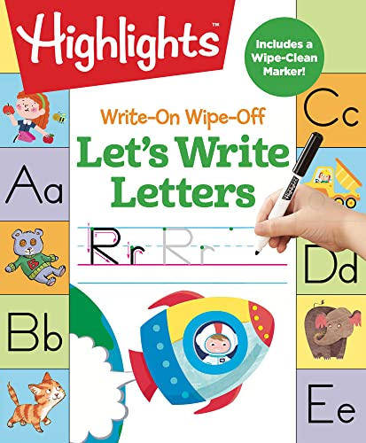 Book Cover Write-On Wipe-Off Let's Write Letters (Highlights Write-On Wipe-Off Fun to Learn Activity Books)