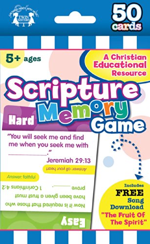 Book Cover Scripture Memory Christian 50-Count Game Cards (I'm Learning the Bible Flash Cards)