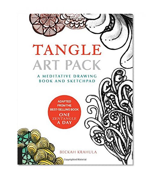 Book Cover Tangle Art Pack: A Meditative Drawing Book and Sketchpad - Adapted from the Best-Selling Book One Zentangle A Day