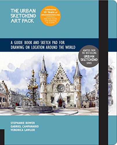 Book Cover The Urban Sketching Art Pack: A Guide Book and Sketch Pad for Drawing on Location Around the Worldâ€•Includes a 112-page paperback book plus 112-page sketchpad (Urban Sketching Handbooks, 6)
