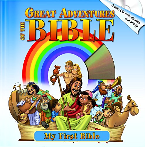 Book Cover Great Adventures of the Bible: Best Bible Stories, Including Audio CD with Stories & Songs (My First Bible)