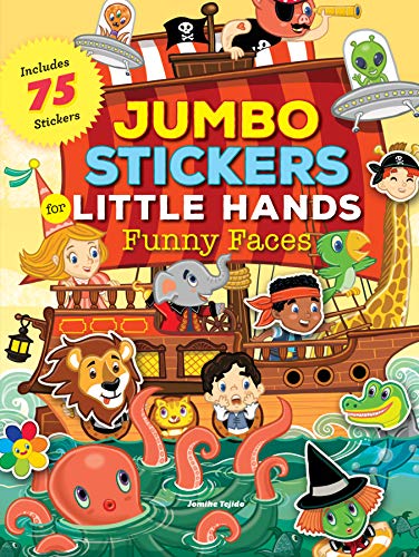 Book Cover Jumbo Stickers for Little Hands: Funny Faces: Includes 75 Reusable Vinyl Stickers: Includes 75 Stickers