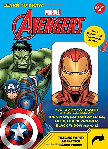 Book Cover Learn to Draw Marvel Avengers: How to draw your favorite characters, including Iron Man, Captain America, the Hulk, Black Panther, Black Widow, and more!