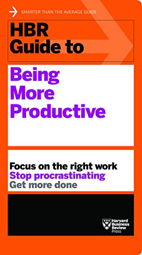 Book Cover HBR Guide to Being More Productive (HBR Guide Series)