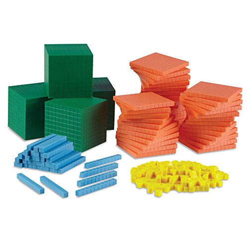 Book Cover hand2mind Differentiated Base Ten Blocks, Class Set of 488, Includes 4 Base Ten Place Value Mats