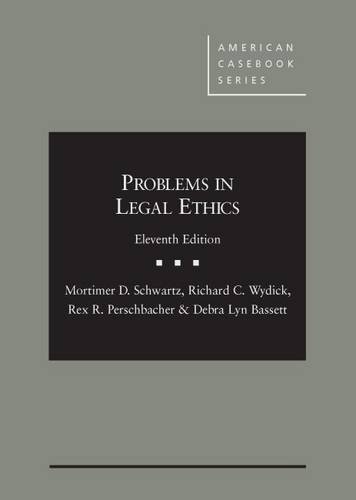Book Cover Problems in Legal Ethics (American Casebook Series)