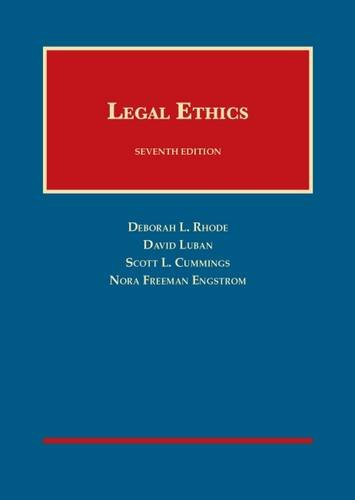 Book Cover Legal Ethics (University Casebook Series)