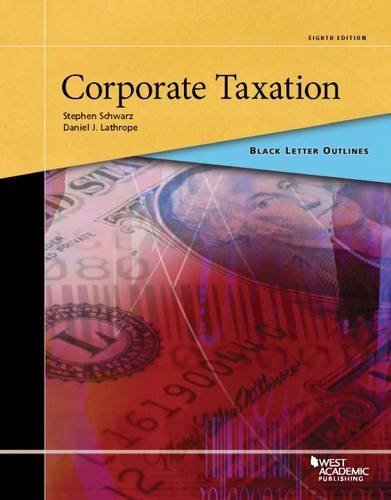 Book Cover Black Letter Outline on Corporate Taxation (Black Letter Outlines)